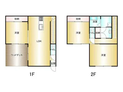 CURA(3LDK/1階)の間取り写真