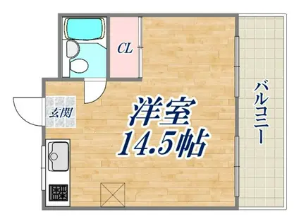 J-QUEEN西大物(ワンルーム/3階)の間取り写真