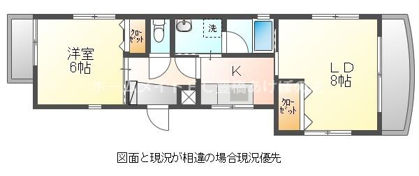 サンロード石黒(1LDK/3階)の間取り写真
