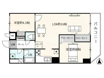 朝日プラザ東向島(2LDK/7階)の間取り写真