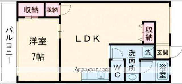 原グリーンハイツ(1LDK/1階)の間取り写真