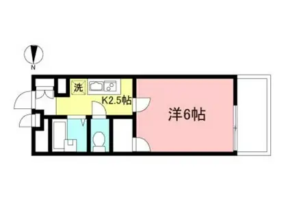 エテルナ相模原(1K/2階)の間取り写真