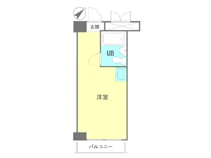 トップ・ルーム横浜(ワンルーム/5階)の間取り写真