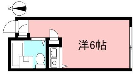 エポリアム府中(ワンルーム/4階)の間取り写真