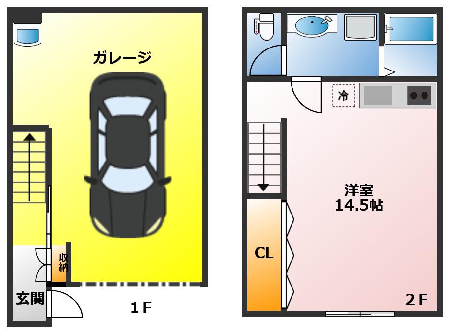 M STYLE(ワンルーム/1階)の間取り写真