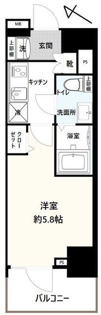 AZEST青砥II(1K/10階)の間取り写真
