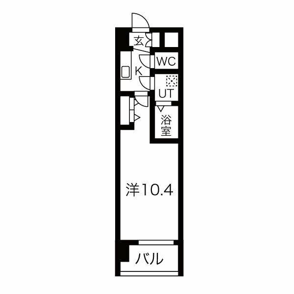 THE MUSIC COURT(1K/7階)の間取り写真