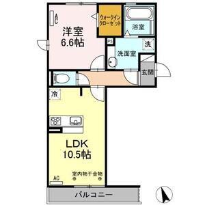 リバーパーク(1LDK/3階)の間取り写真