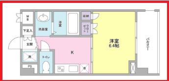 グリーチネ元町(1K/5階)の間取り写真