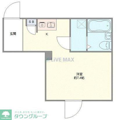 メゾンアルピナ北千住(ワンルーム/3階)の間取り写真