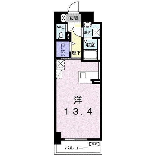 GRAND HILLS(ワンルーム/5階)の間取り写真