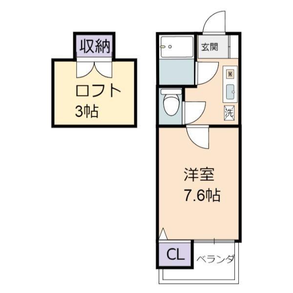 テルコーポ(1K/1階)の間取り写真