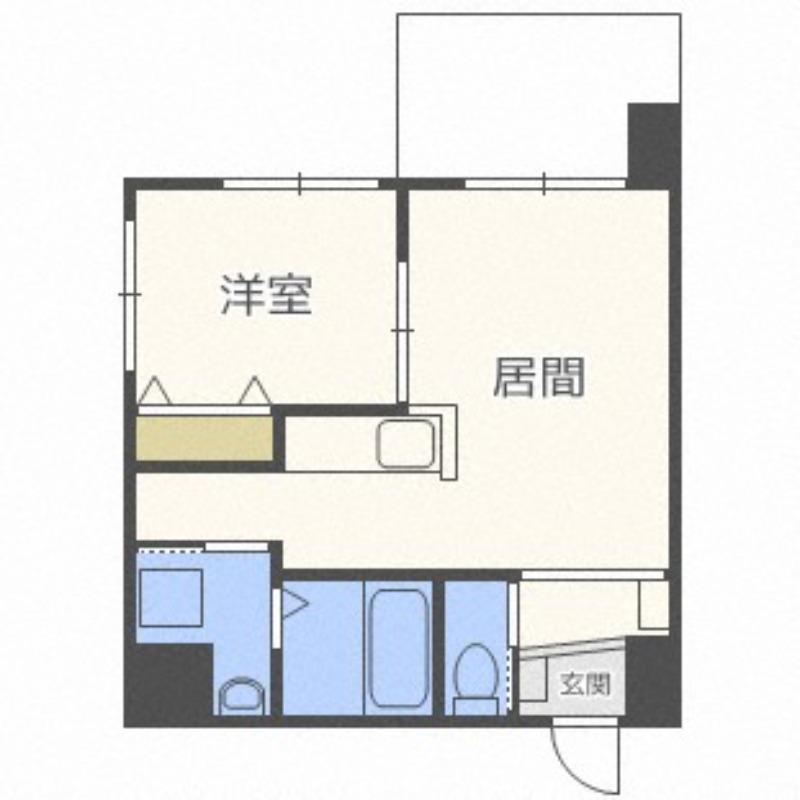 モルティーニ表参道(1LDK/3階)の間取り写真