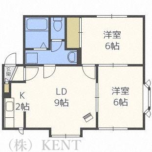 メイユール星野(2LDK/2階)の間取り写真