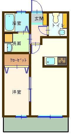 リアライズII(1LDK/1階)の間取り写真