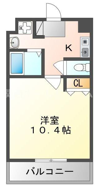 M´プラザ守口東(1K/6階)の間取り写真