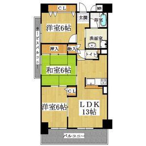 WILL-21(3LDK/7階)の間取り写真