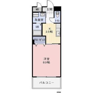 GRACE大井I(1K/2階)の間取り写真