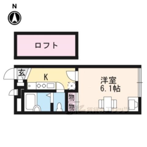 レオパレスSAKURA(1K/2階)の間取り写真