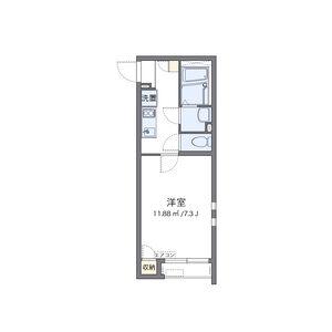 クレイノELAN(1K/1階)の間取り写真