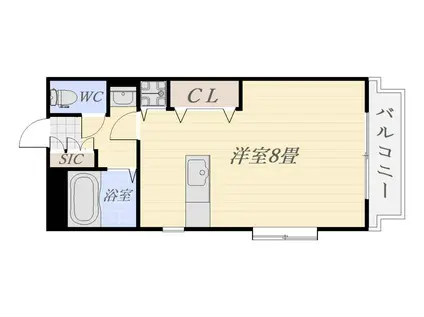 チェンテナリオ(ワンルーム/1階)の間取り写真