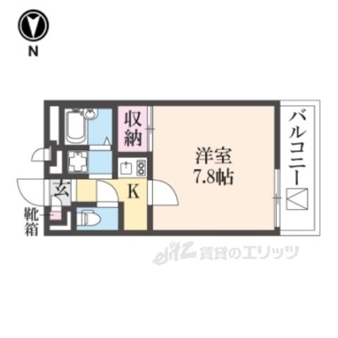 レオパレス曙(1K/3階)の間取り写真