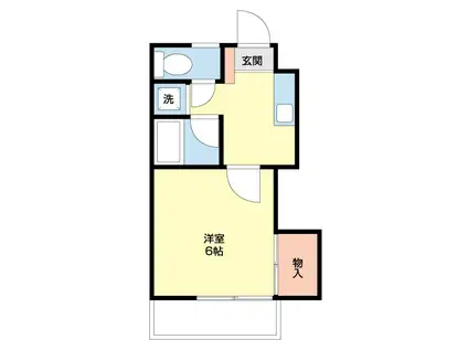 プライムハウス(1K/2階)の間取り写真