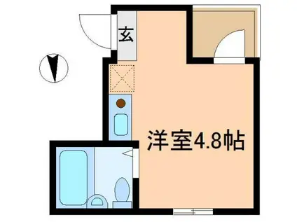 エスポワール町屋弐番館(ワンルーム/2階)の間取り写真