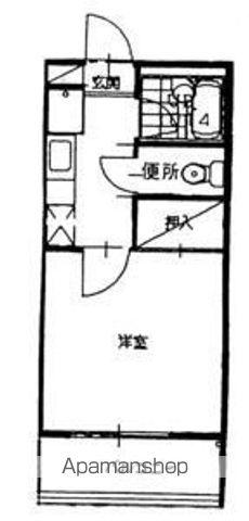 ロイヤルコーポ姪浜(1K/2階)の間取り写真