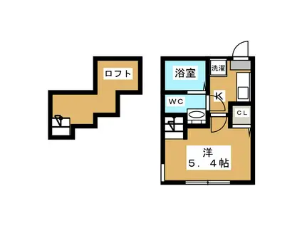 シティハイツ文京(1K/2階)の間取り写真