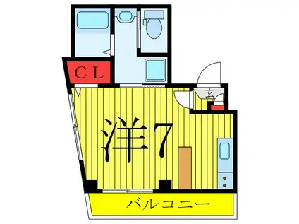 ファインMT(ワンルーム/3階)の間取り写真