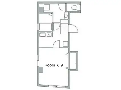 SUDOHOUSE(1K/2階)の間取り写真