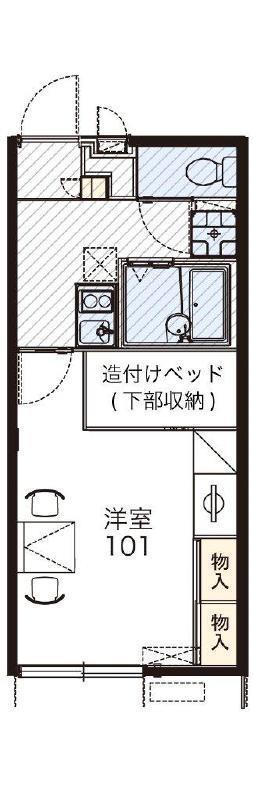 レオパレスササコエ(1K/2階)の間取り写真