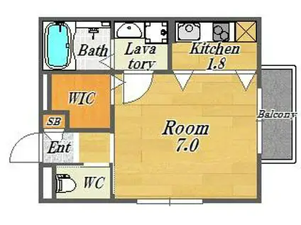 ALIVIO西九条(1K/3階)の間取り写真