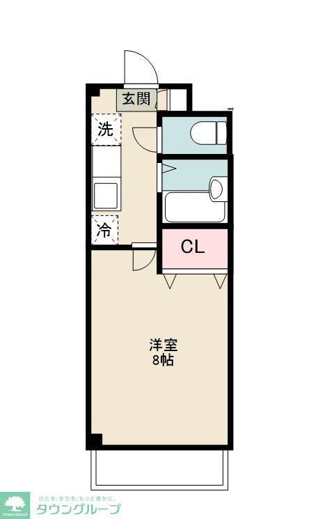 S.G-BLD(1K/3階)の間取り写真