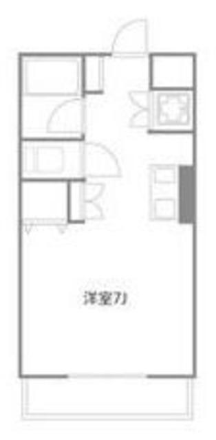 スチューデントマンション(ワンルーム/1階)の間取り写真