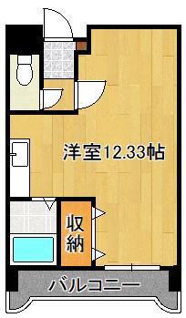 第IIIコーポあけみ(ワンルーム/4階)の間取り写真