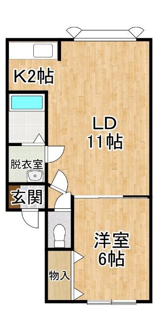 クラッセIII(1LDK/1階)の間取り写真