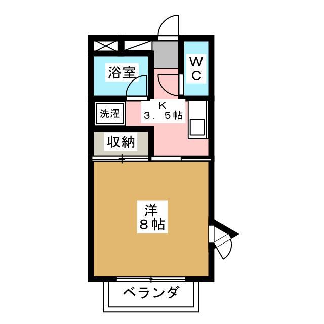 Nコーポシトニー(1K/2階)の間取り写真