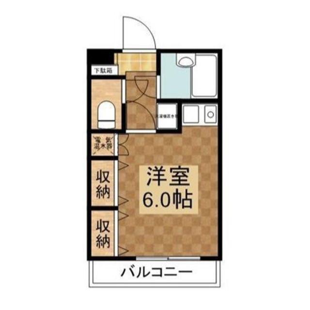 井上ハイム(ワンルーム/3階)の間取り写真