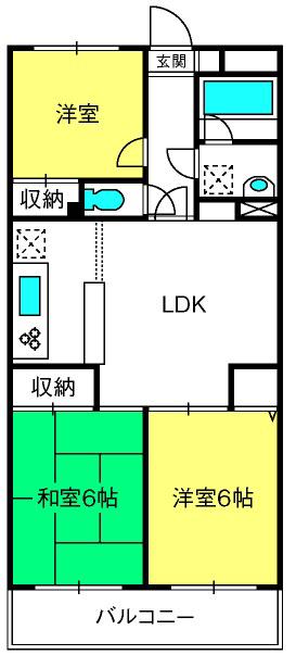 グランドメゾン大宮(3LDK/3階)の間取り写真
