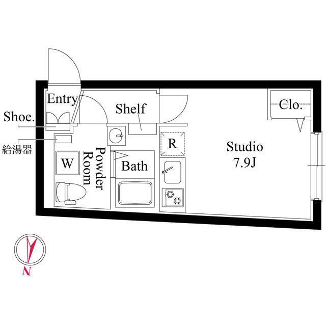 アバンティア中野新橋(ワンルーム/4階)の間取り写真