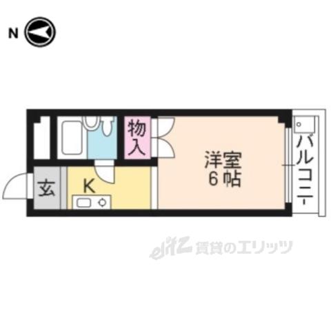 モードコージ(1K/3階)の間取り写真