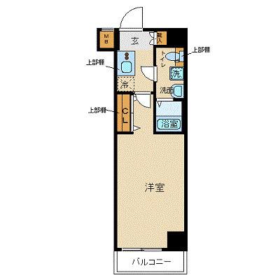 プレール・ドゥーク東陽町II(1K/6階)の間取り写真