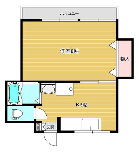 エランヴィタール(1K/3階)の間取り写真