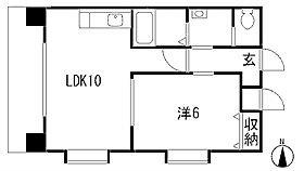 R-COURT泉(1LDK/3階)の間取り写真
