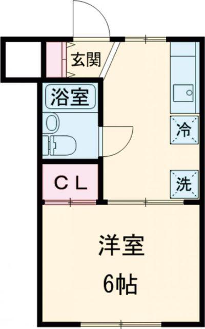 ウモーレ(1K/3階)の間取り写真
