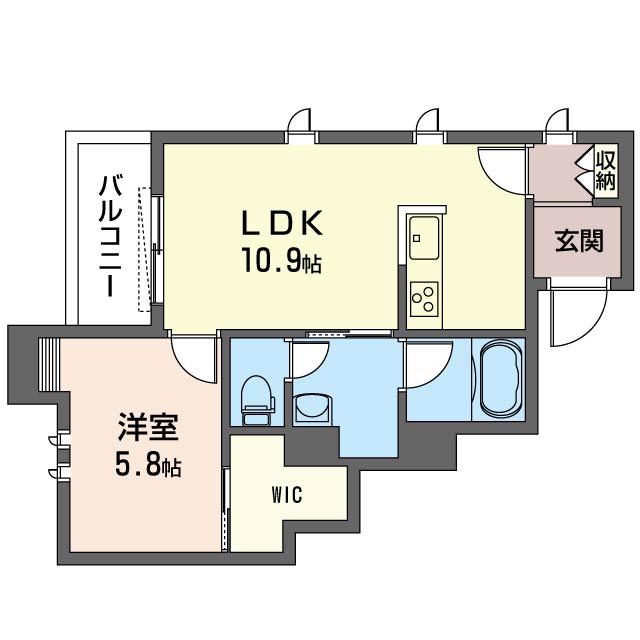アレーズ(1LDK/3階)の間取り写真