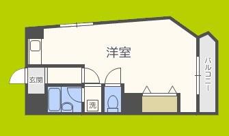 難波リーガルハウス(ワンルーム/7階)の間取り写真
