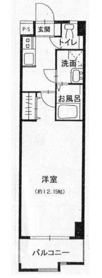 レヴェンテ・モンテ(1K/4階)の間取り写真
